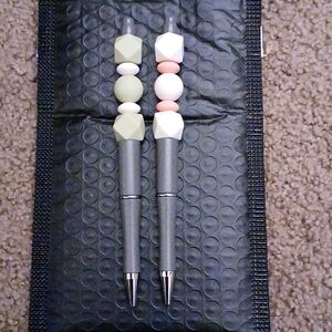 One of a kind, custom beadable pens.